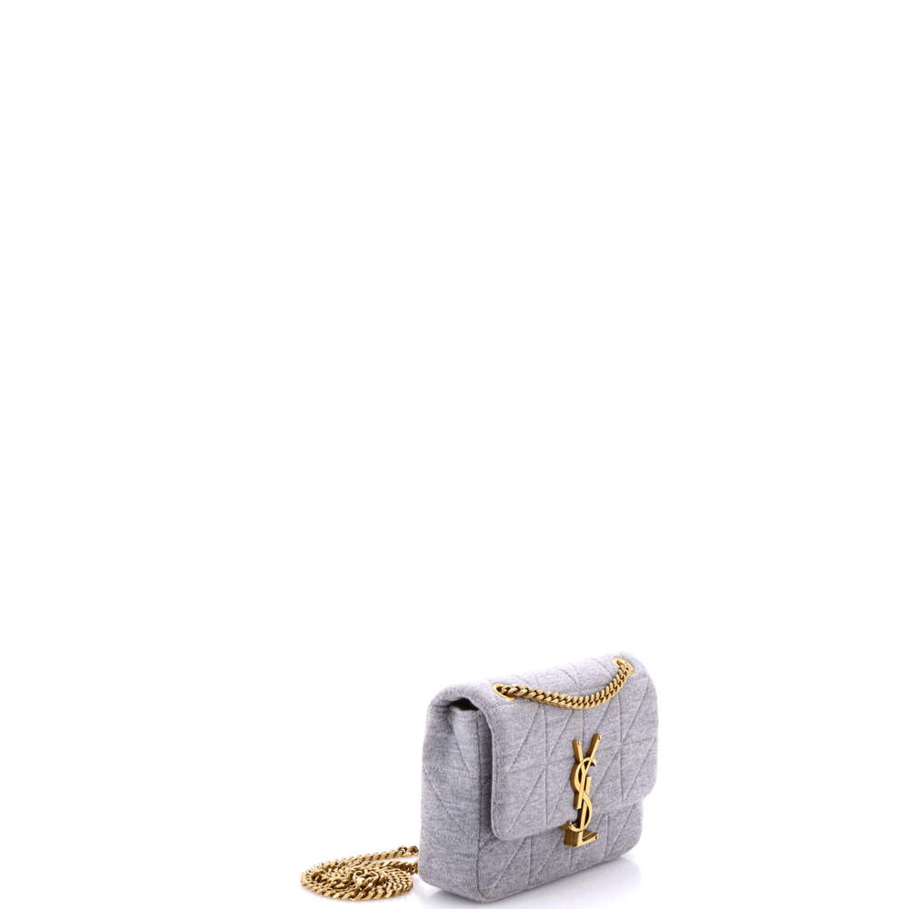 Saint Laurent Small Jamie Flap Bag Quilted Jersey - Picture 2 of 6